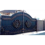 ОТКАТНЫЕ КОВАНЫЕ ВОРОТА 